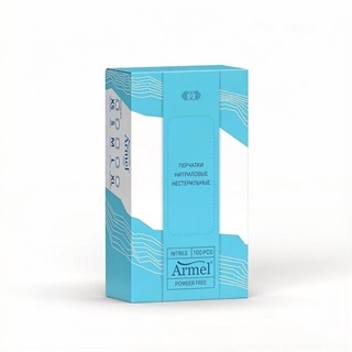 Перчатки нитриловые смотровые, 100 шт, Армэль, (3032) СИНИЕ