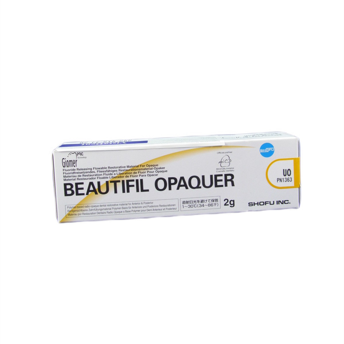 БьютифилОпак ЛО_BEAUTIFIL Opaquer LO Маскировка изменённого цвета тканей зуба, сплавов, 2г, Шофу