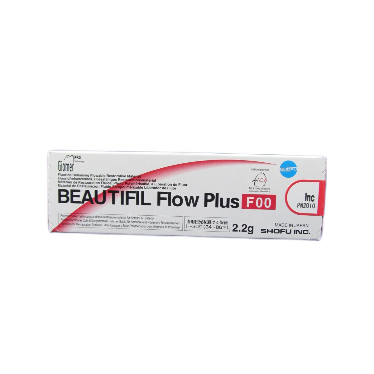 БьютифилФлоуПлюс_Beautifil Flow Plus F00 Текучий композит для реставраций, шпр*2,2г, Шофу